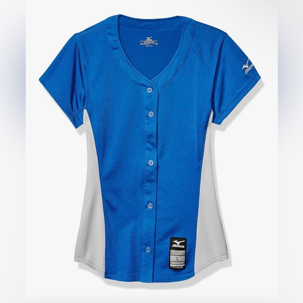 Mizuno 5/$25 💲 Girls Youth Pro Full-Button Game Jersey